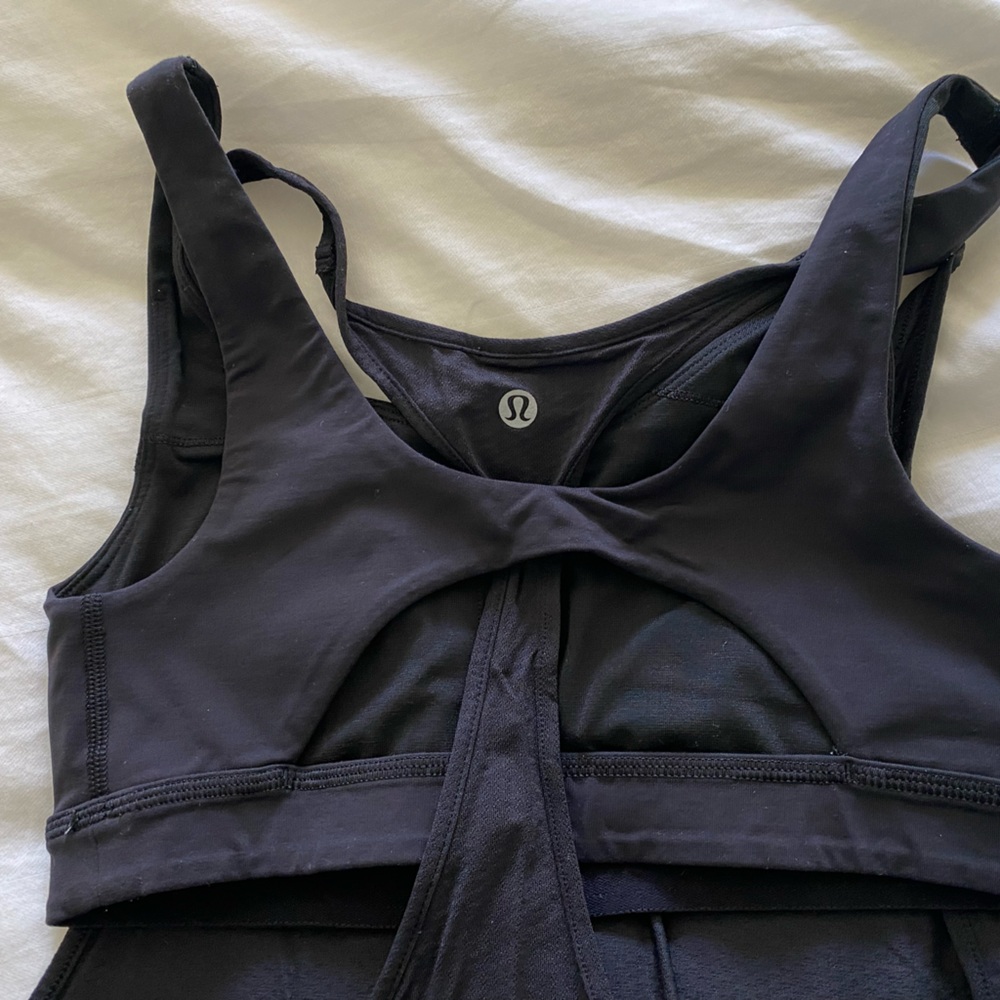 Lululemon tank top. Loose and flowy with fitted sports bra built in.